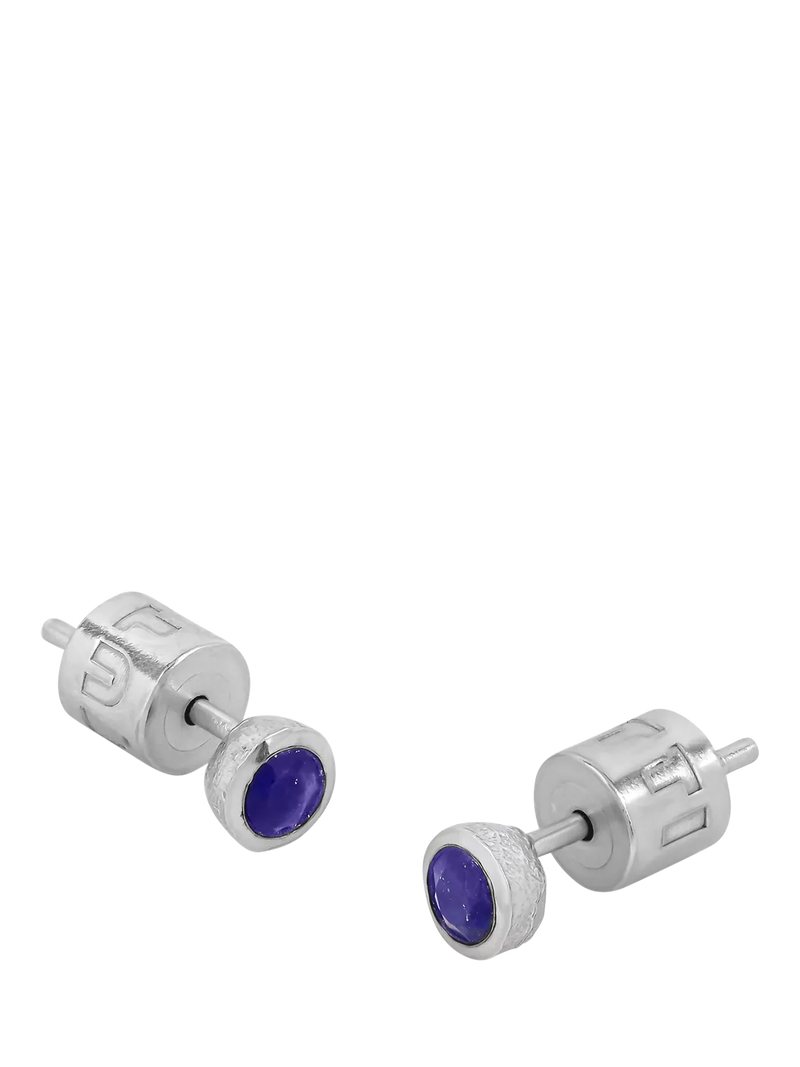 Tutti Birthstone Stud Earrings Silver