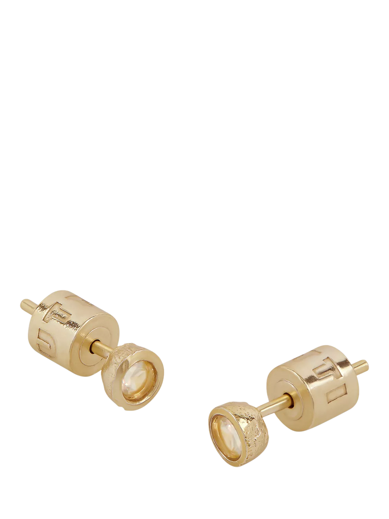 Tutti Birthstone Stud Earrings Gold