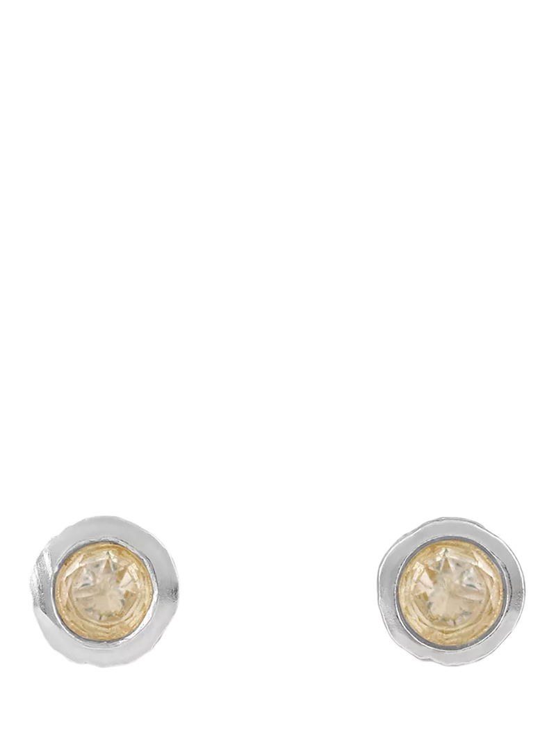 Tutti Birthstone Stud Earrings Silver