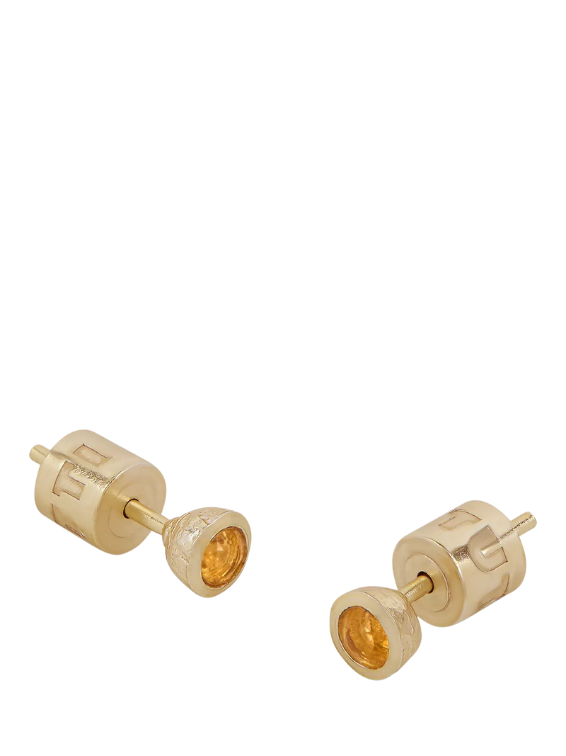 Tutti Birthstone Stud Earrings Gold