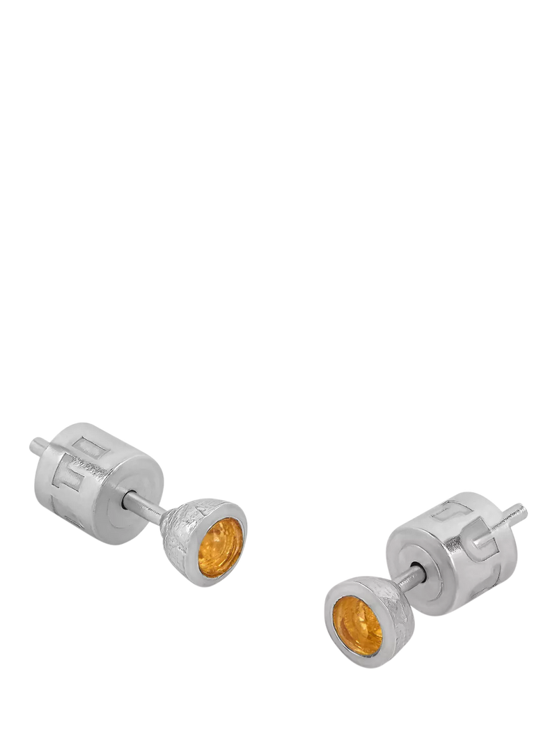 Tutti Birthstone Stud Earrings Silver