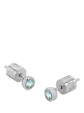 Tutti Birthstone Stud Earrings Silver