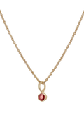 Tutti birthstone necklace gold (British brand)