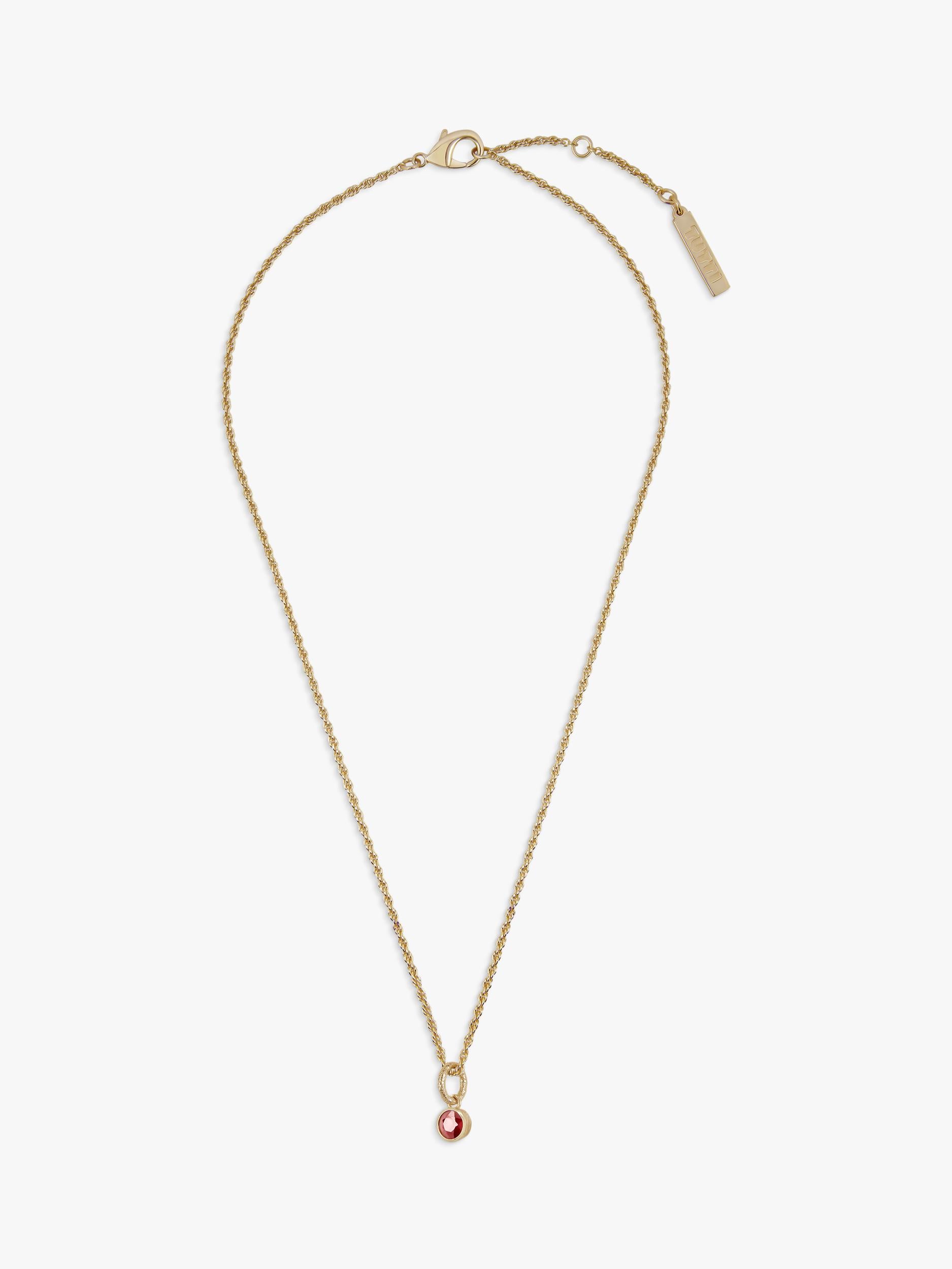 Tutti birthstone necklace gold (British brand)