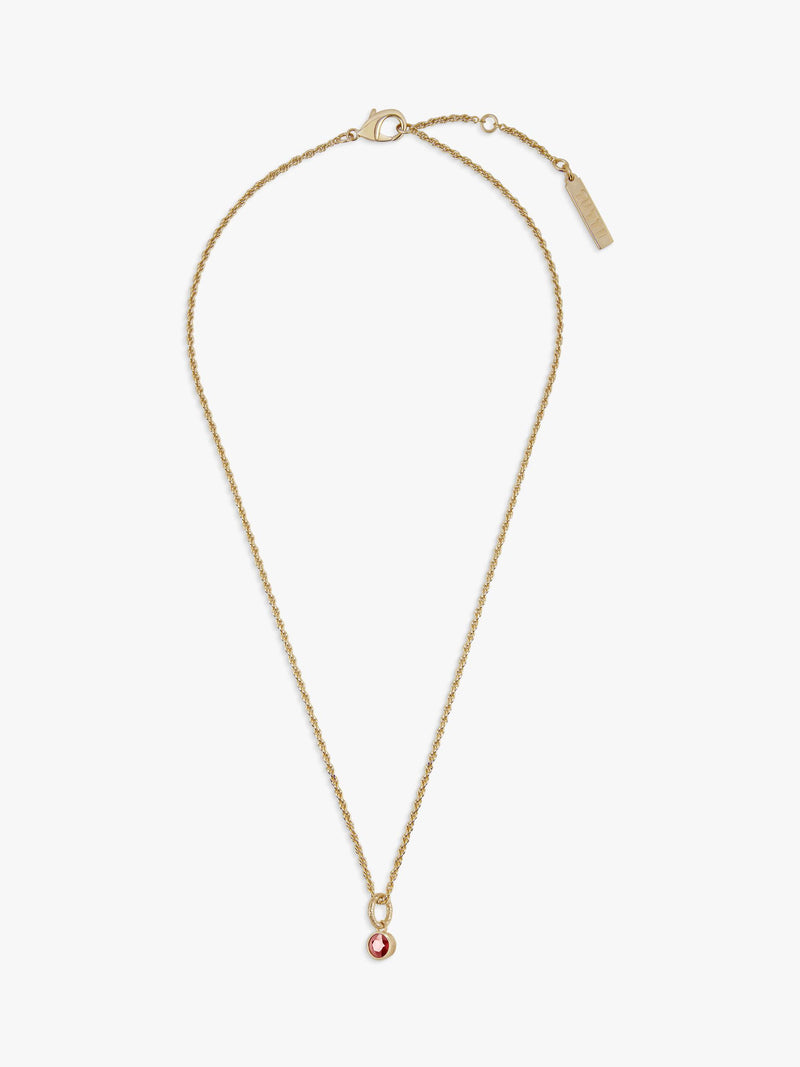 Tutti birthstone necklace gold (British brand)