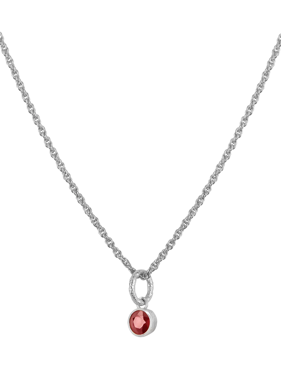 Tutti Birthstone Necklace Silver, imported from the UK