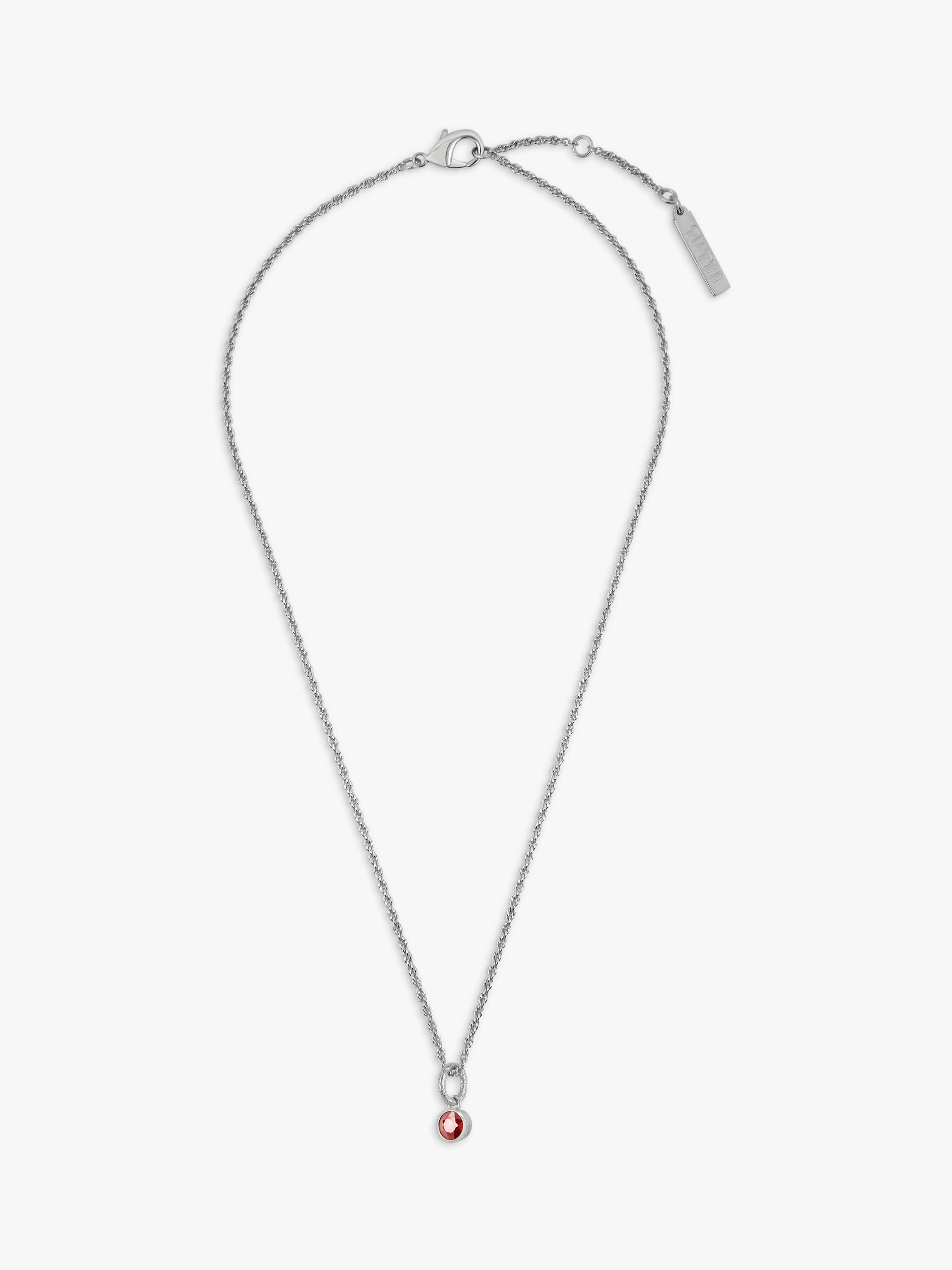 Tutti Birthstone Necklace Silver, imported from the UK
