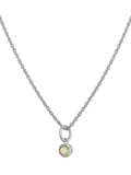 Tutti Birthstone Necklace Silver Pendant, 45cm