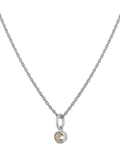 Tutti Birthstone Necklace Silver Pendant, 45cm