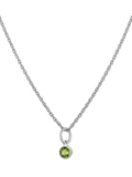 Tutti Birthstone Necklace Silver Pendant, 45cm