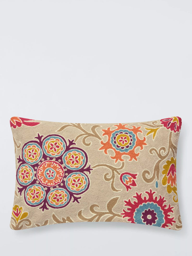John Lewis Crewel Suzani cushion 40x60cm (British brand)
