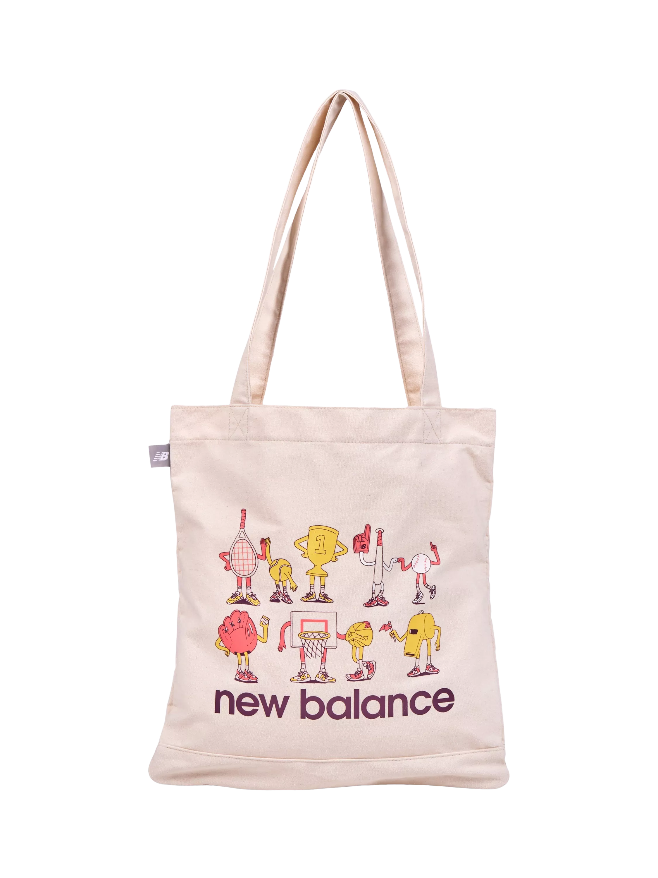 New Balance graphic canvas tote bag Drift Red (British brand)
