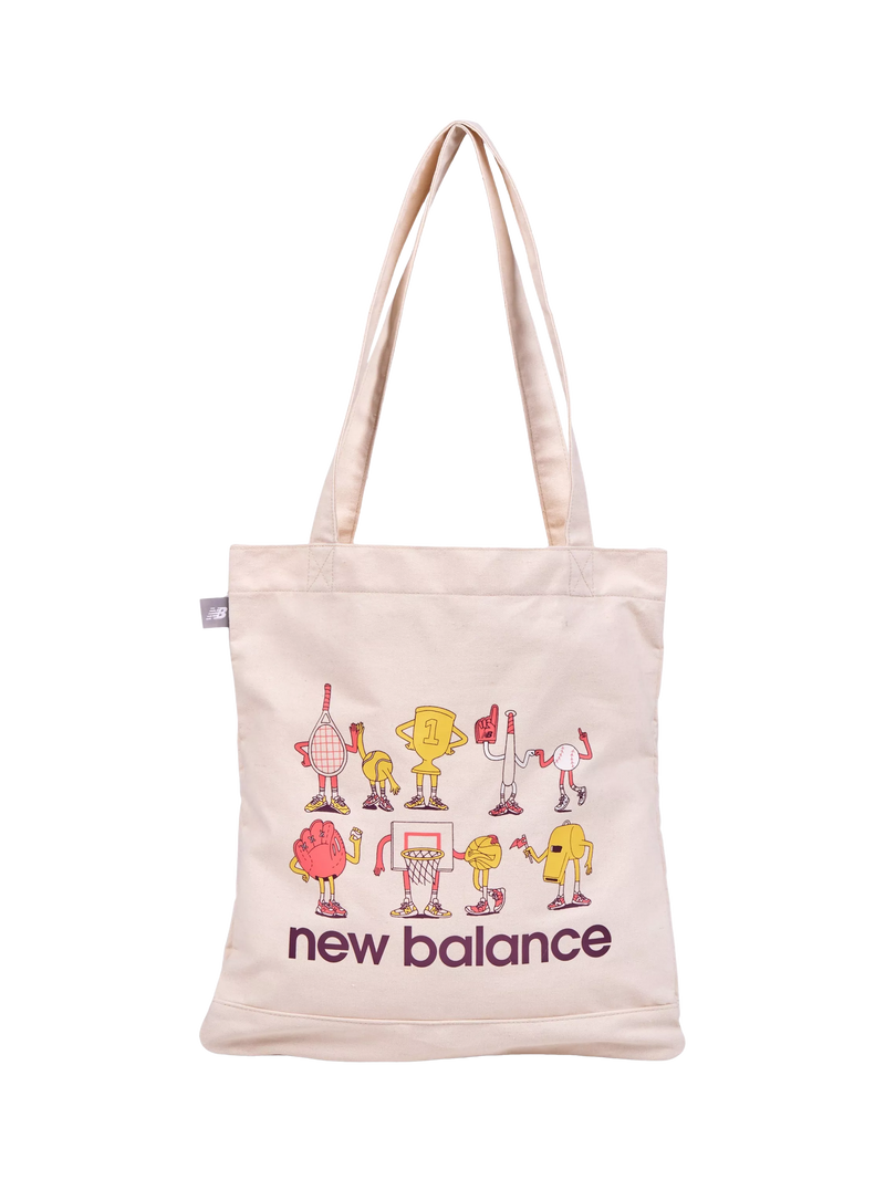 New Balance graphic canvas tote bag Drift Red (British brand)