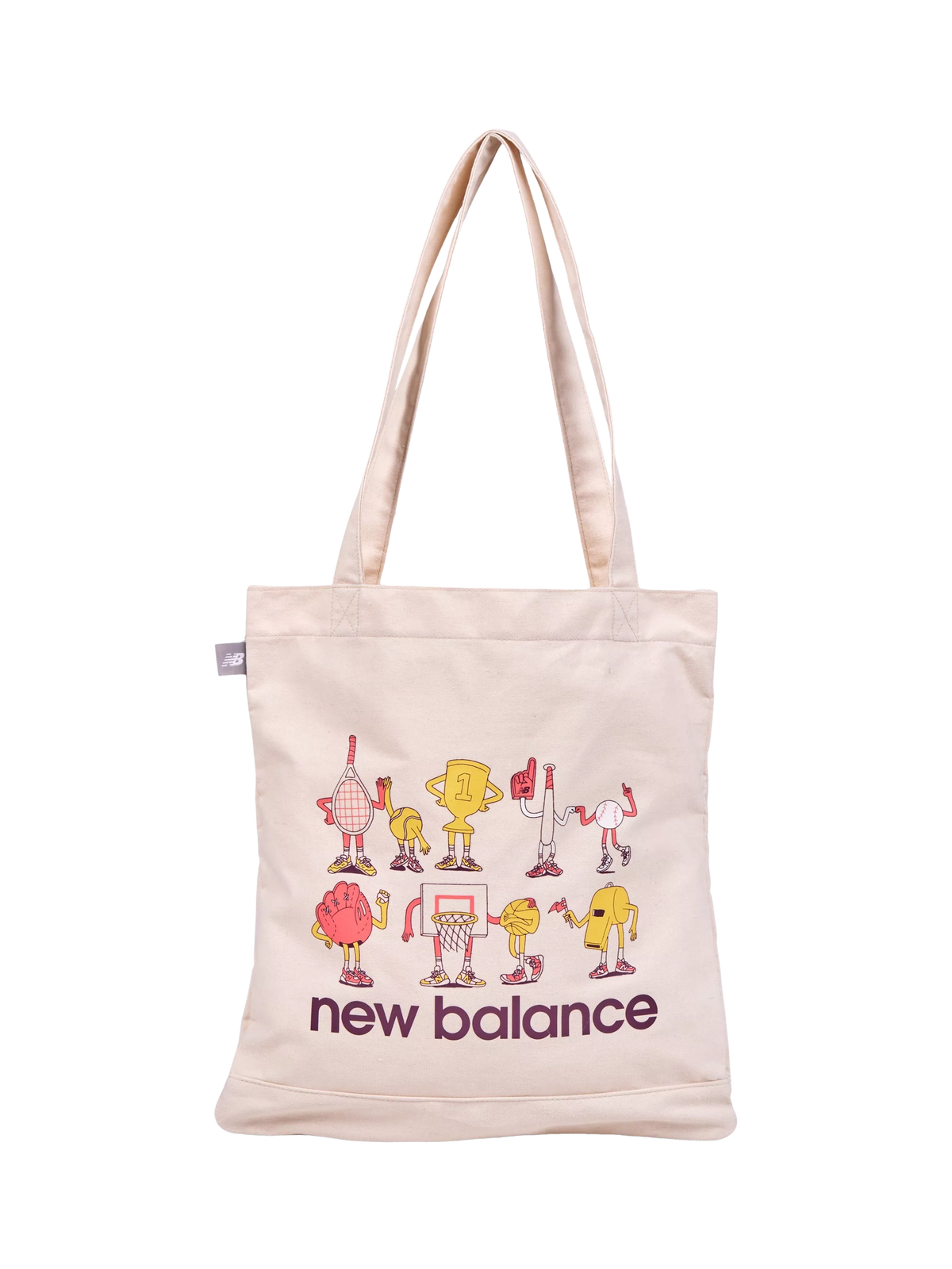 New Balance graphic canvas tote bag Drift Red (British brand)