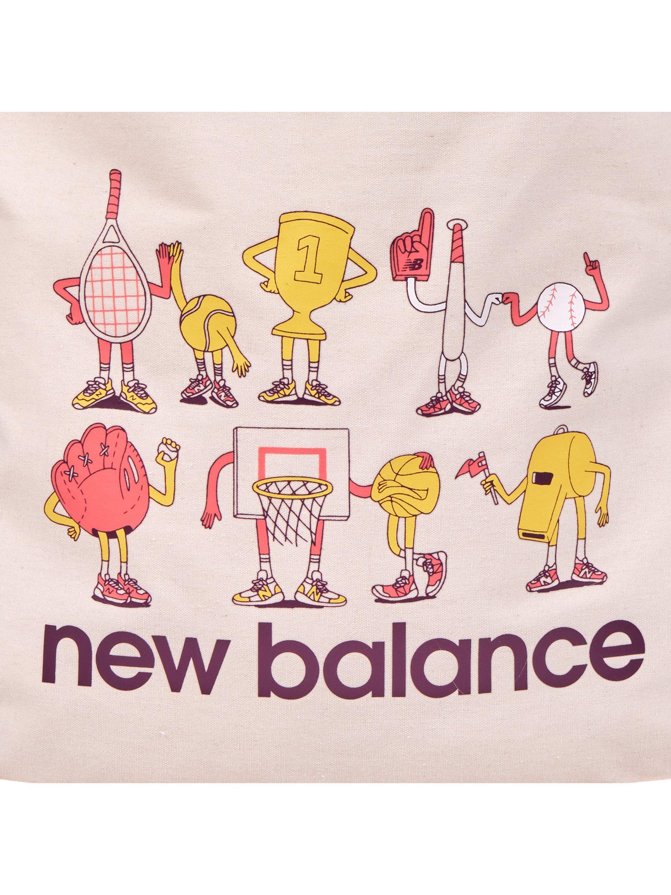New Balance graphic canvas tote bag Drift Red (British brand)