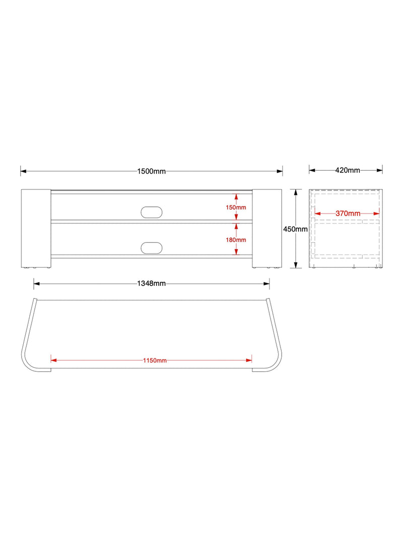 Tom Schneider Cruz media unit 150cm (British brand)