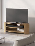 Tom Schneider Elliptic Deluxe media unit 125cm natural oak, imported from the UK