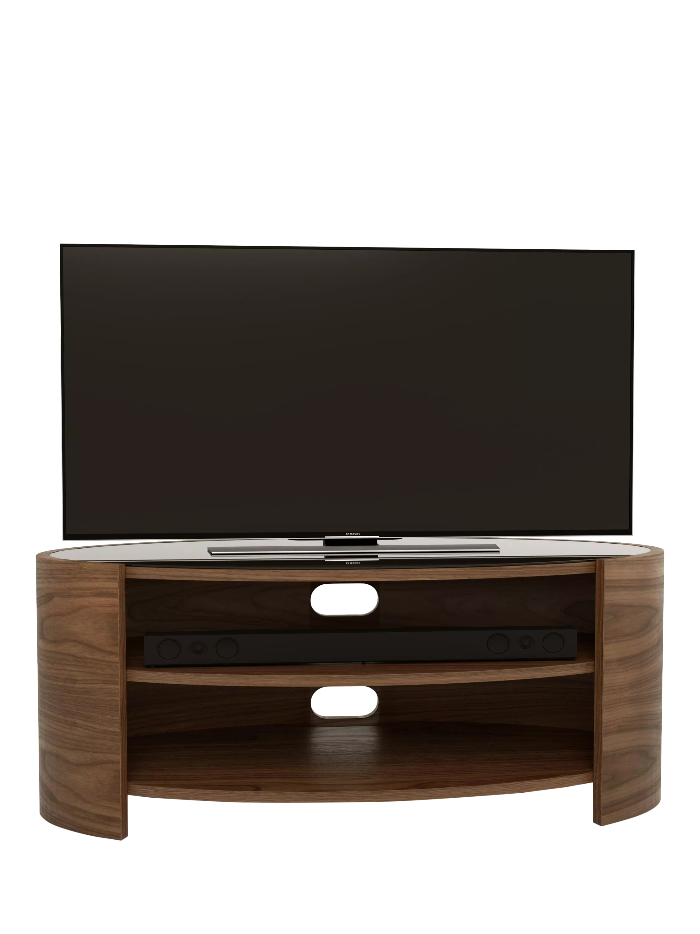 Tom Schneider Elliptic Deluxe 100cm Media Unit, Walnut