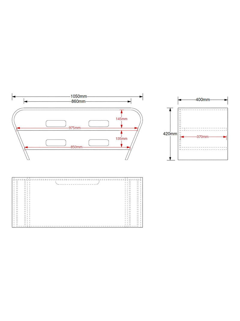 Tom Schneider Taper media unit 105cm - British product