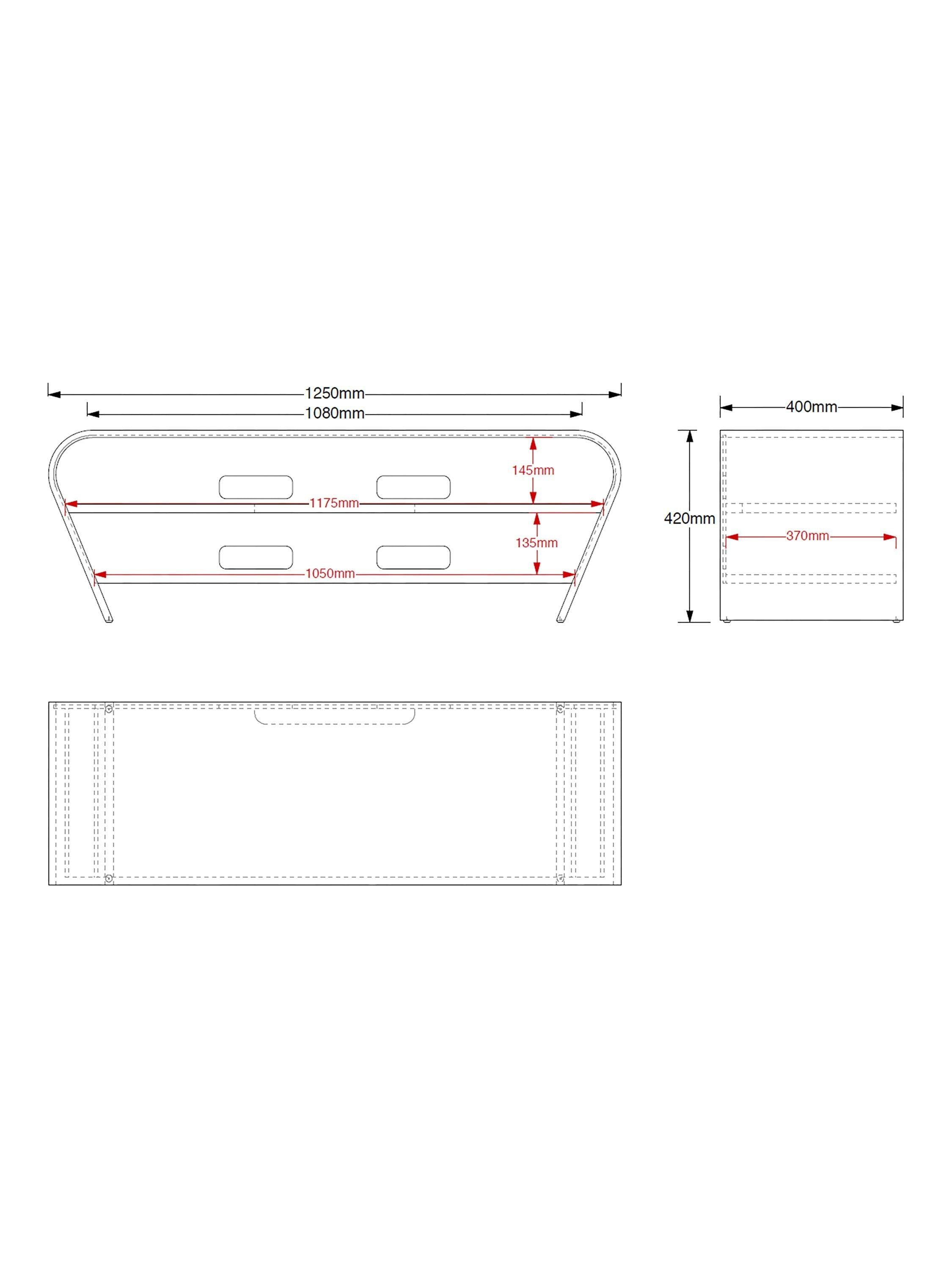 Tom Schneider Taper media unit 125cm, imported from the UK