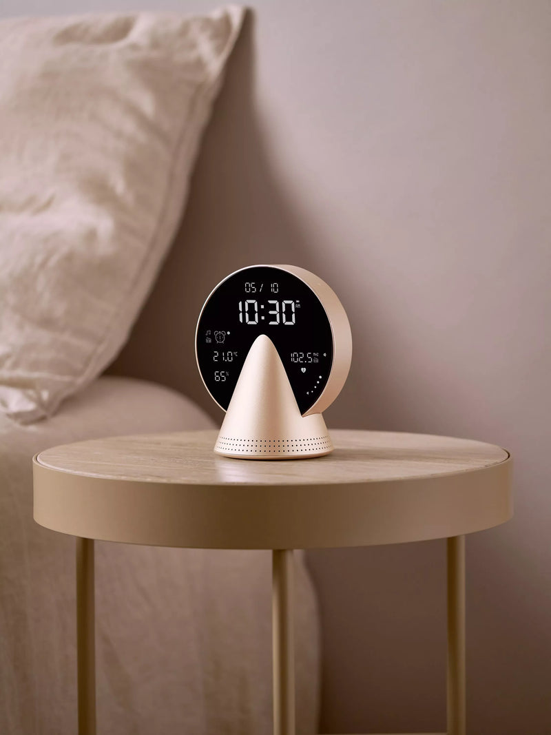 Lexon Conic digital alarm clock with FM radio and Bluetooth speaker - British product