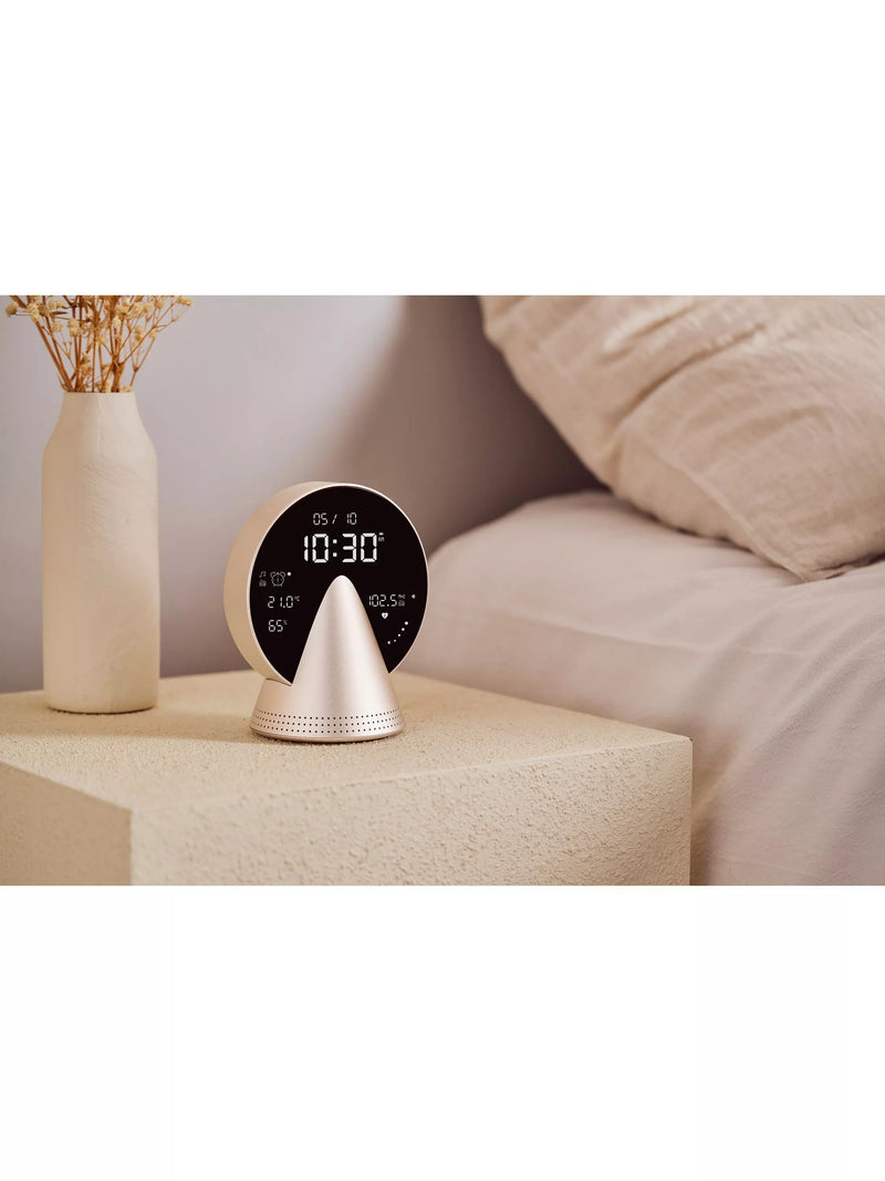 Lexon Conic digital alarm clock with FM radio and Bluetooth speaker - British product