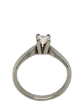 Vintage Fine Jewellery platinum diamond ring 0.30ct - British product
