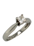 Vintage Fine Jewellery platinum diamond ring 0.30ct - British product