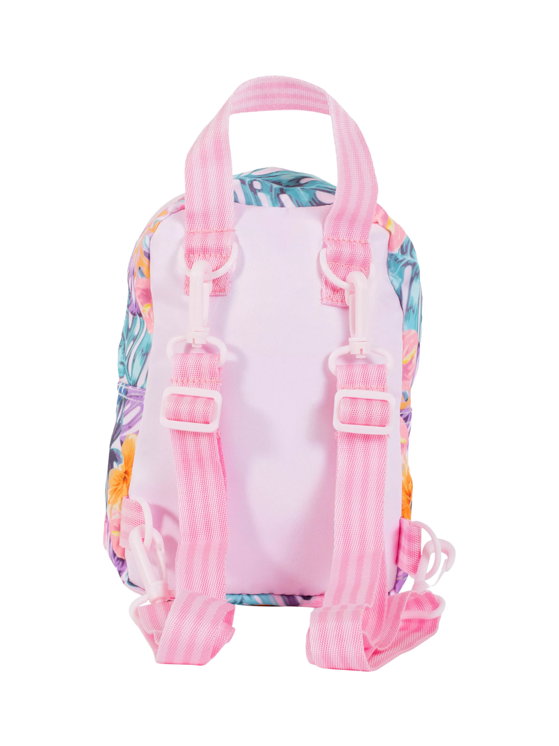 Skechers Mini Spring Multiway backpack with floral pattern, imported from the UK