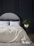 Bedfolk crinkle-textured linen cotton throw 250x175cm, UK version