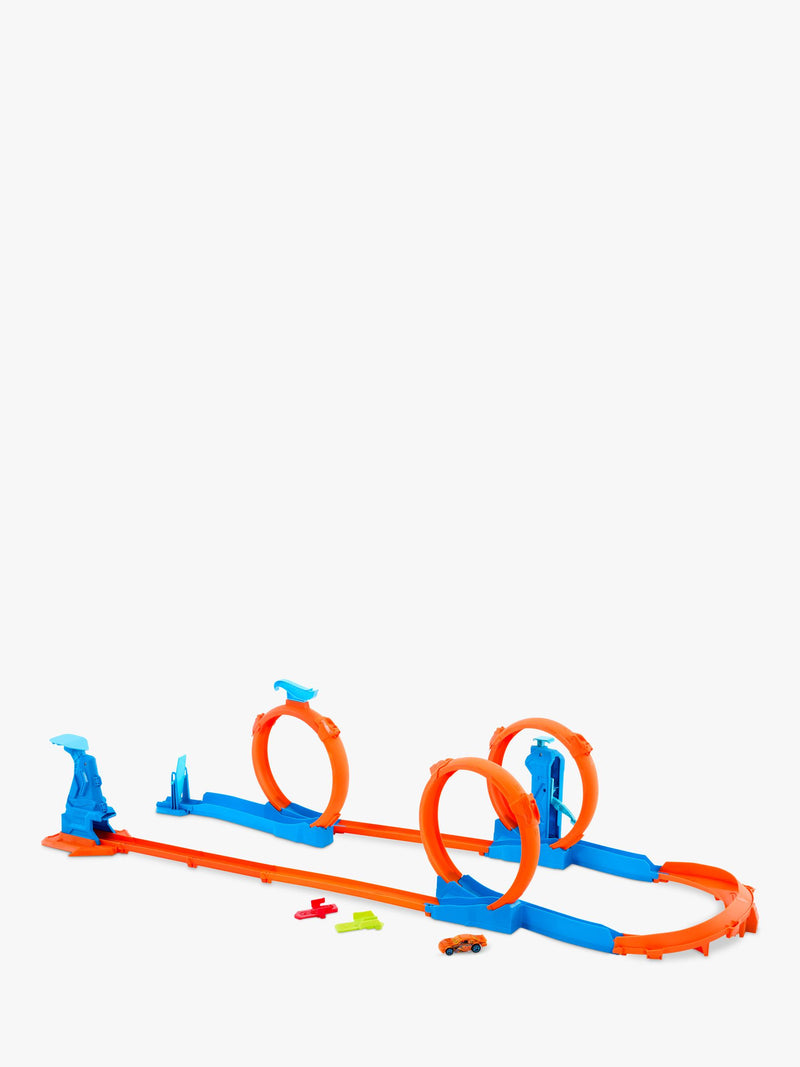 Hot Wheels track set Triple Loop Pack 13 pieces, UK version