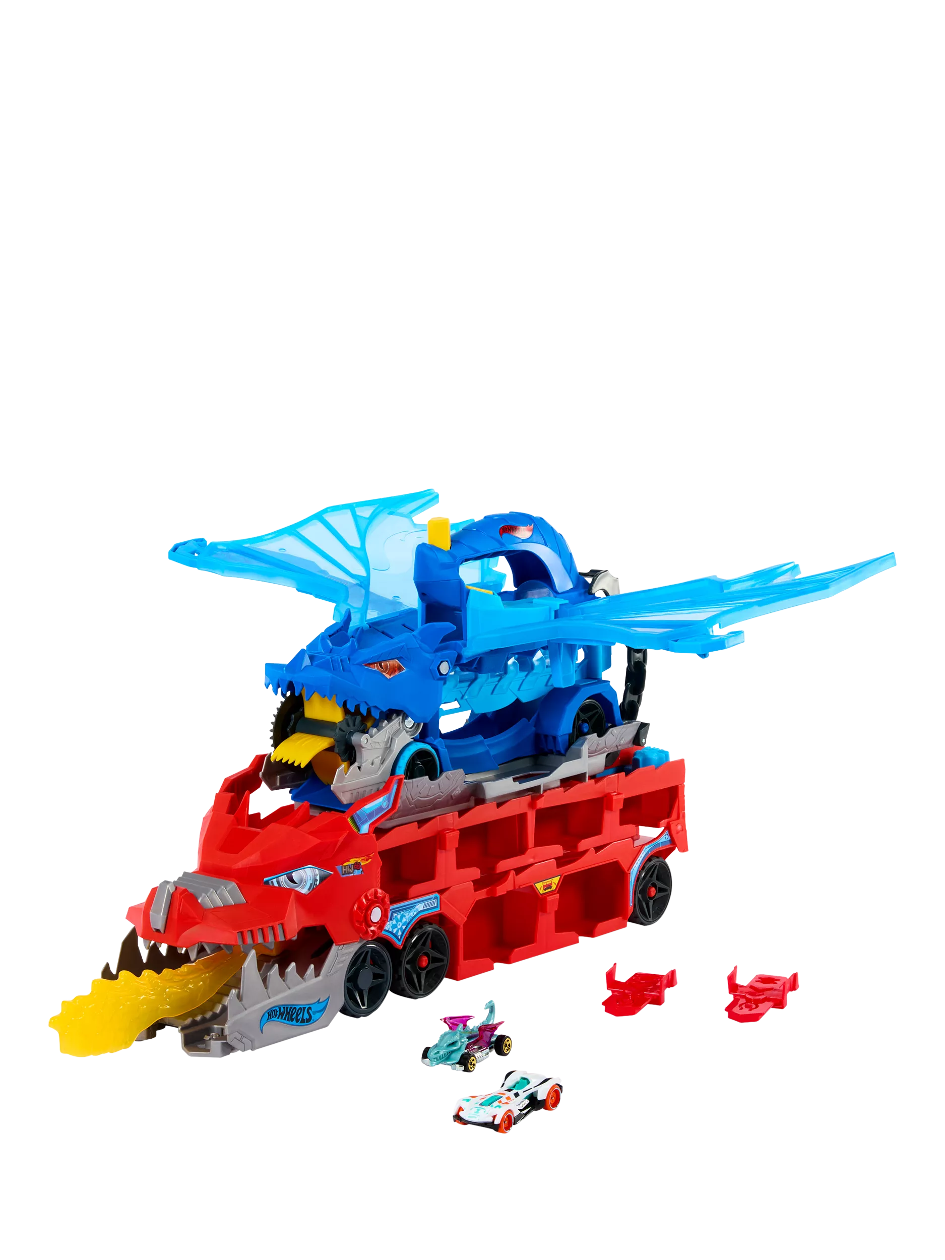 Hot Wheels Ultimate Dragon Hauler toy playset, imported from the UK