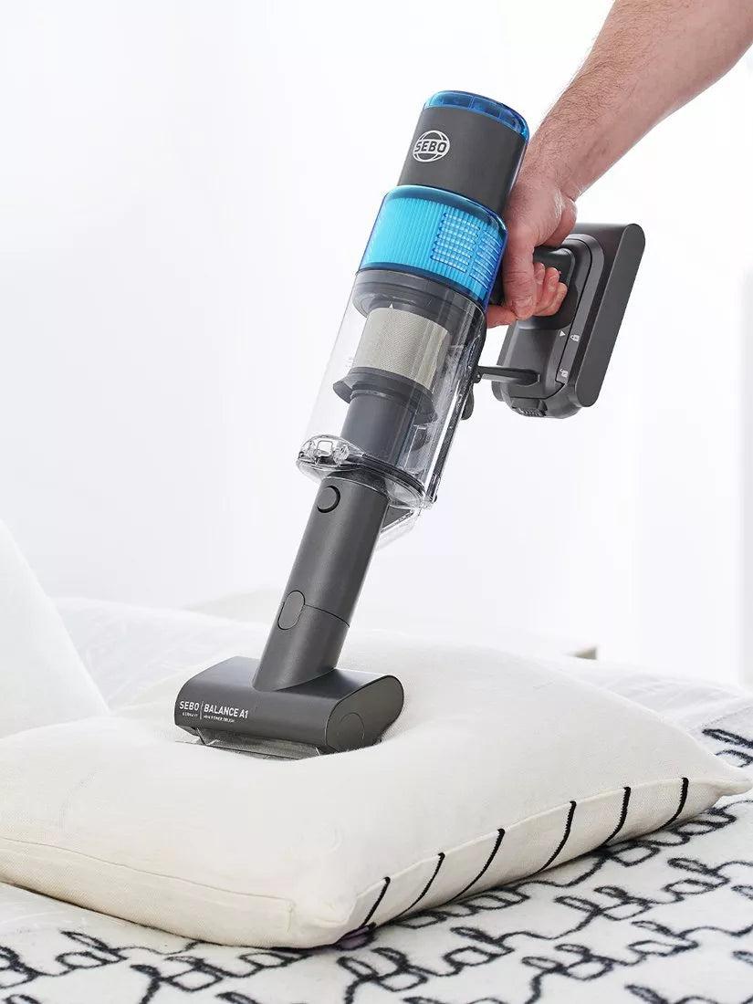 SEBO Balance A1 cordless vacuum cleaner basalt grey blue (British brand)