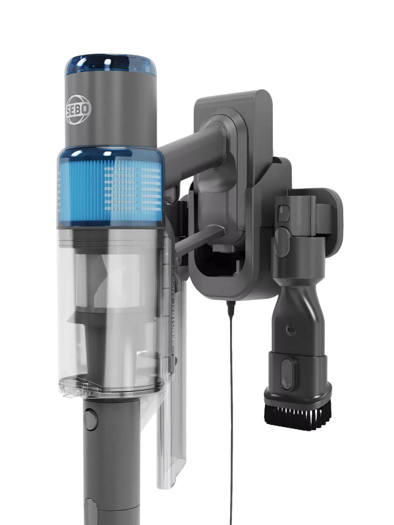 SEBO Balance A1 cordless vacuum cleaner basalt grey blue (British brand)