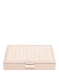 Stackers jewellery box blush pink woven lid, imported from the UK