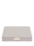 Stackers Classic Woven Lid Jewellery Box, Blush Pink