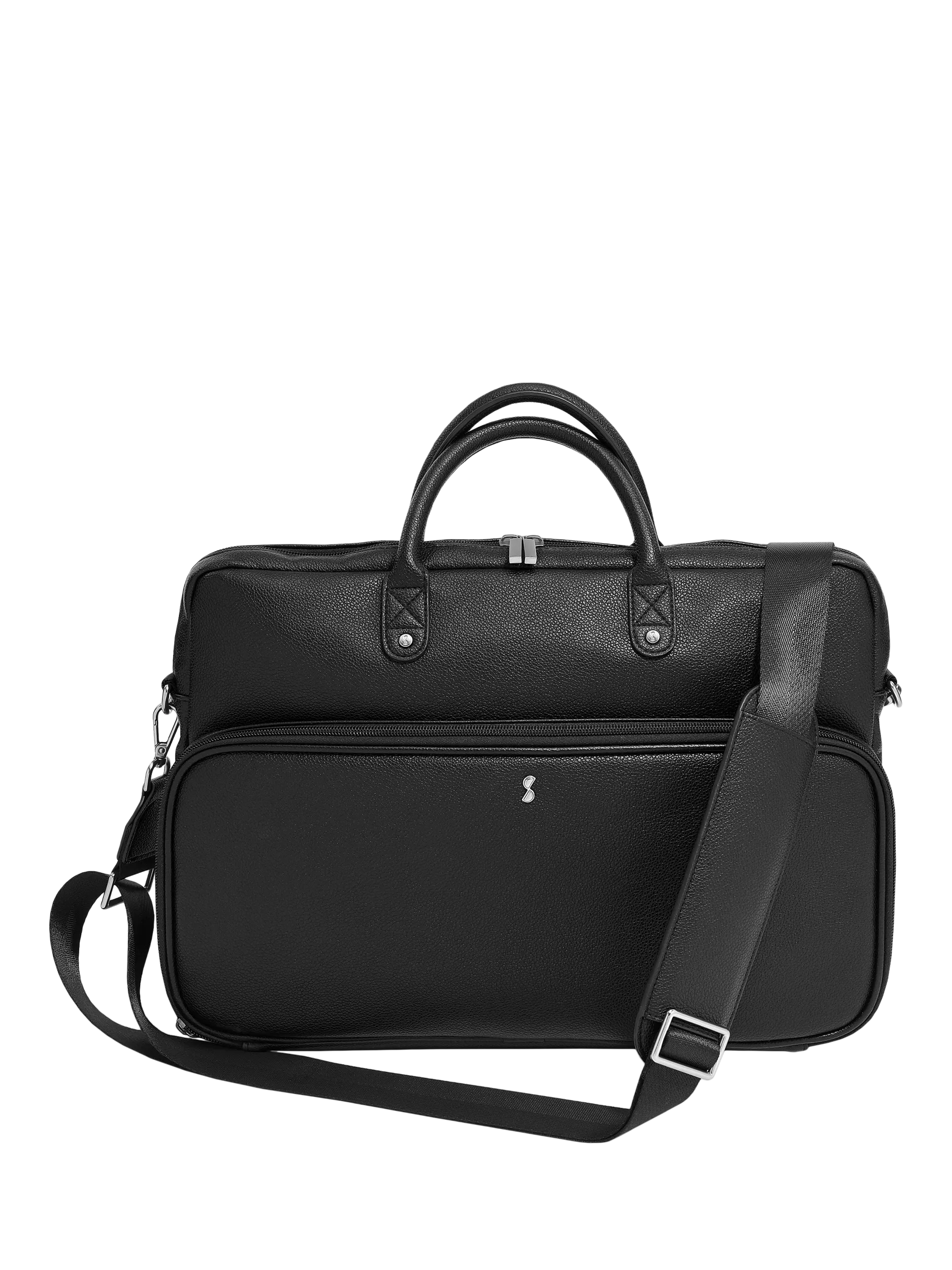 Stackers faux leather laptop bag black, UK version