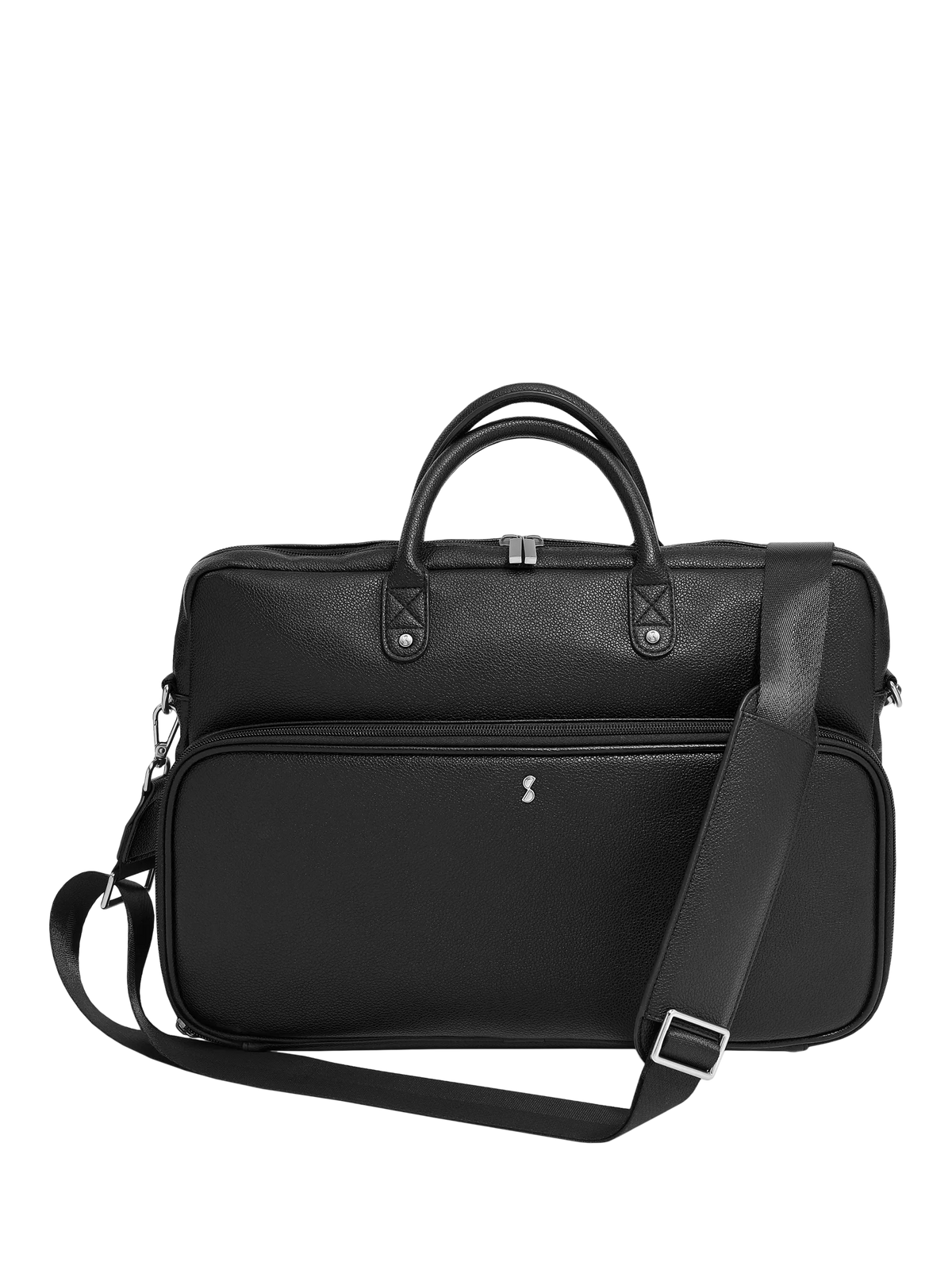 Stackers faux leather laptop bag black, UK version