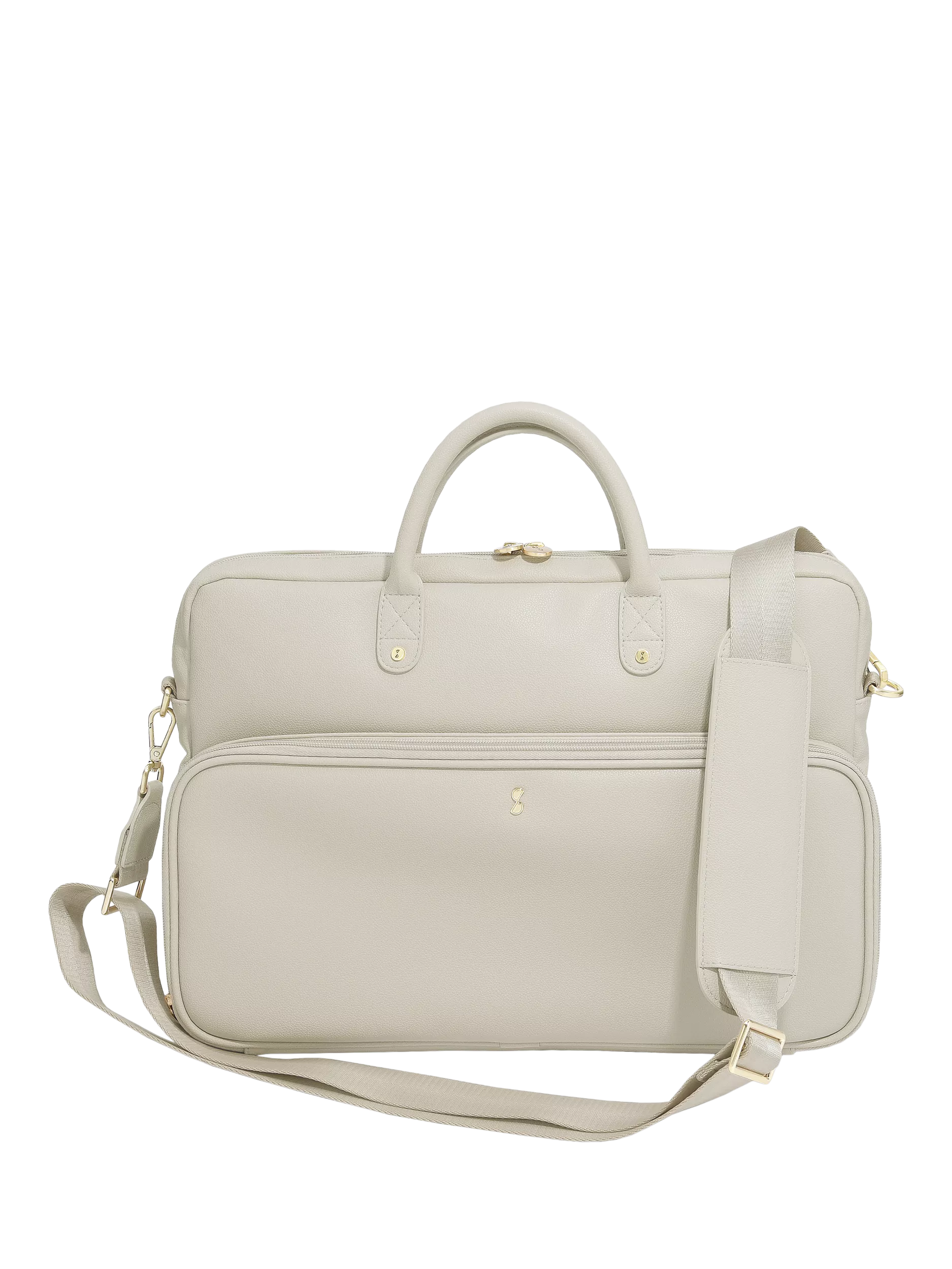 Stackers Faux Leather Laptop Bag, Oatmeal