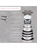 Tefal stainless steel cookware set with removable handles and wok, 18-piece, UK version