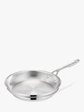 Tefal brushed stainless steel frying pan for induction hobs, UK version