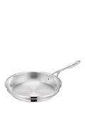 Tefal brushed stainless steel frying pan for induction hobs, UK version