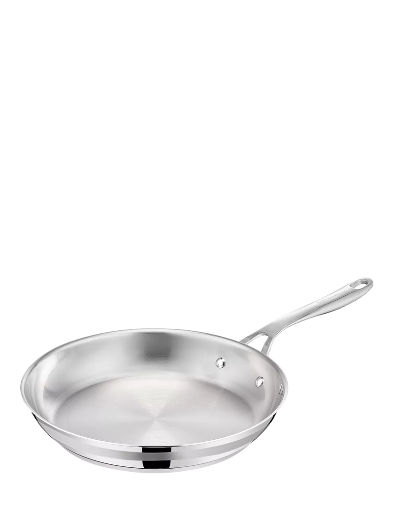 Brushed Stainless Steel Frying Pan for Induction and All Hobs
