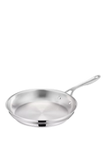 Brushed Stainless Steel Frying Pan for Induction and All Hobs