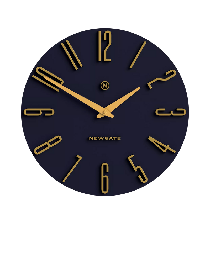 Newgate Empire Wall Clock petrol blue 40cm, UK version