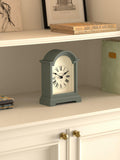 Newgate Clocks Fillmore mantel clock asparagus green (British brand)