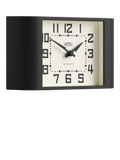 Newgate Clocks Mini Metro analogue mantel clock black - British product