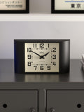 Newgate Clocks Mini Metro analogue mantel clock black - British product