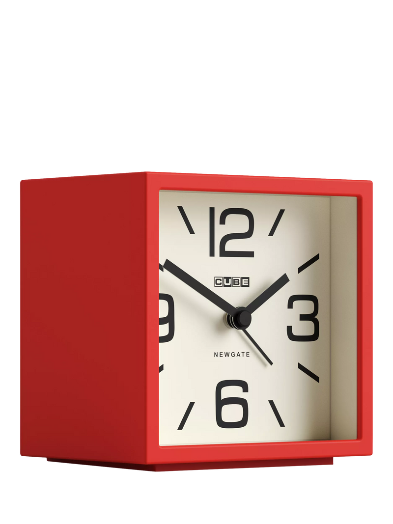 Newgate Clocks Mini Cubic Analogue Alarm Clock, imported from the UK