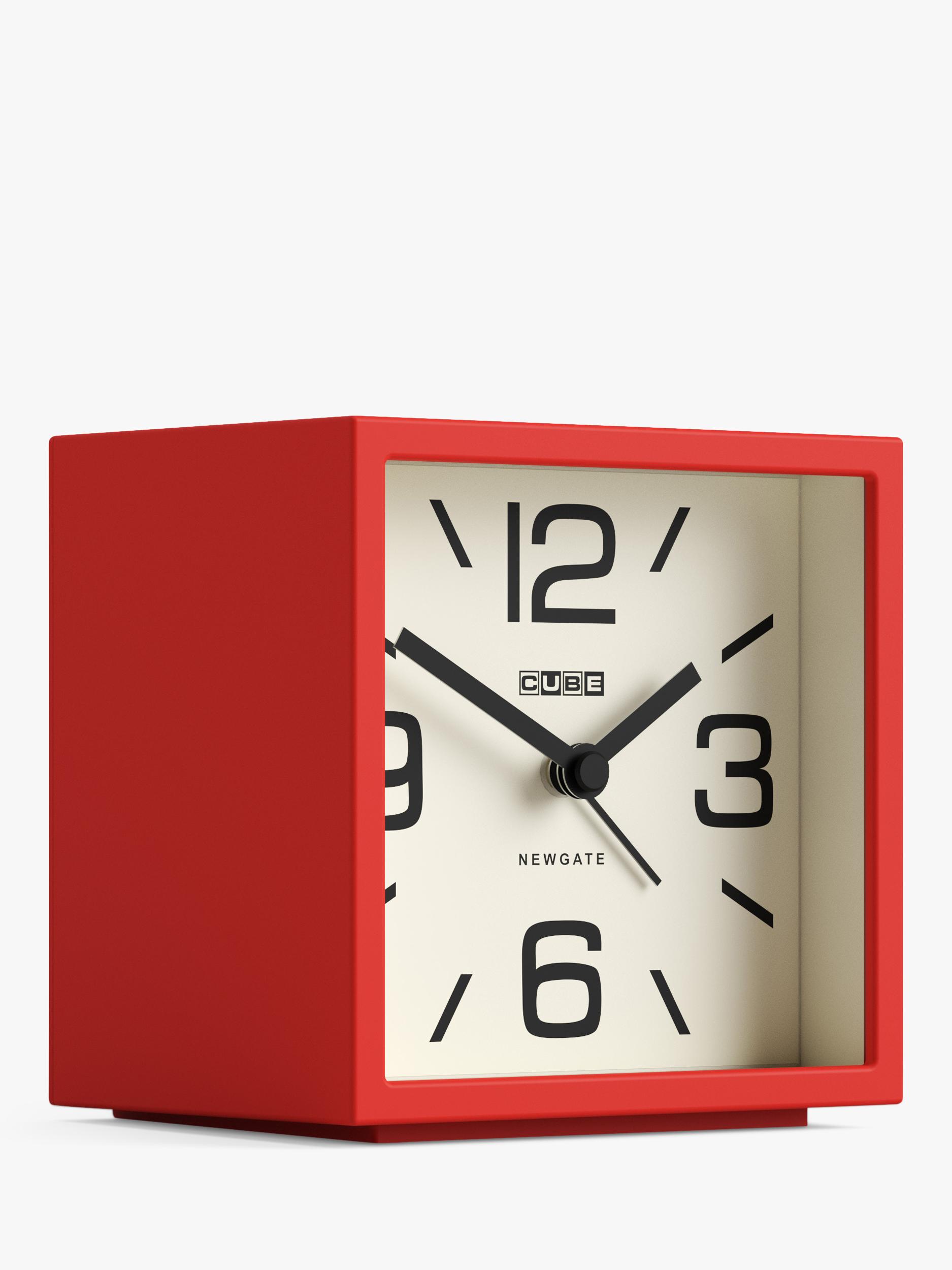Newgate Clocks Mini Cubic Analogue Alarm Clock, imported from the UK